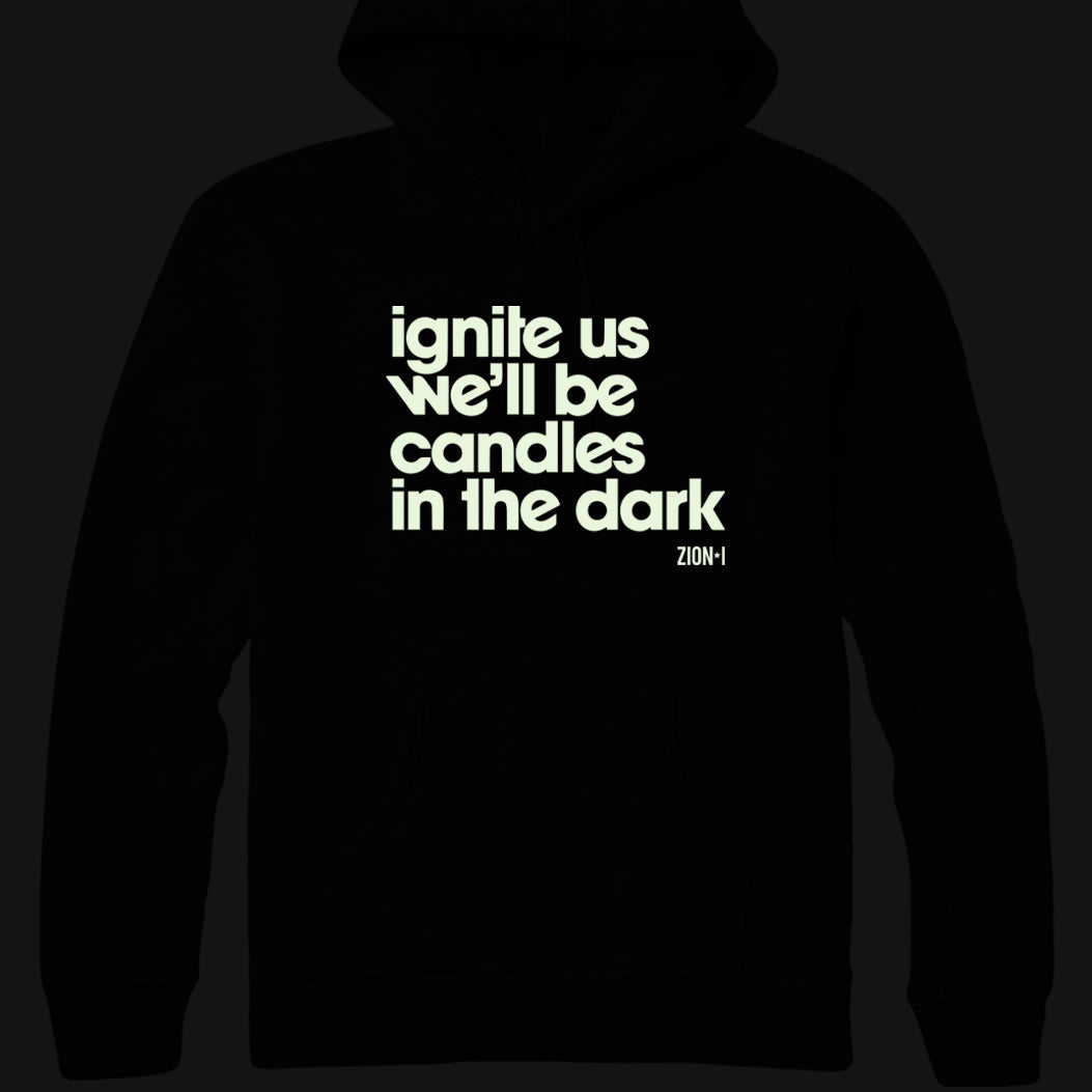 Ignite Us Hoodie - Black (Glow in the Dark Print)